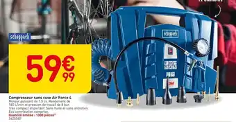 Weldom Scheppach compresseur sans cuve air force 4 offre