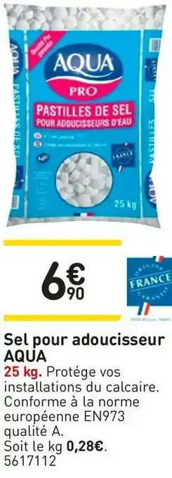 Aqua sel pour adoucisseur