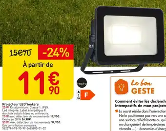 Weldom Projecteur led yonkers offre