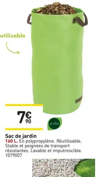 Weldom Geolia sac de jardin offre