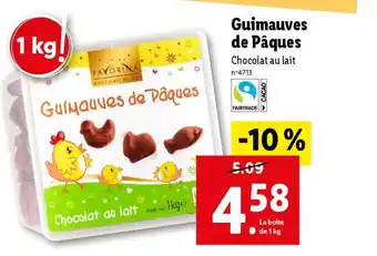 Lidl Guimauves de Pâques offre