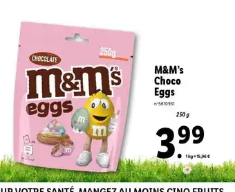 Lidl M&M's Choco Eggs offre