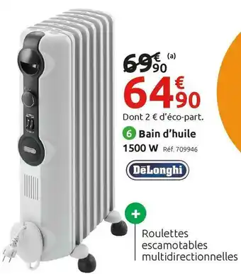 Delonghi bain d’huile