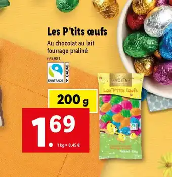 Lidl Les P'tits œufs offre
