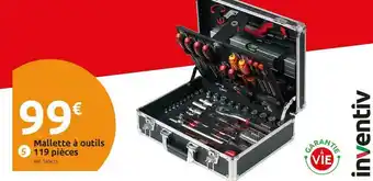 Inventiv mallette à outils 119 pièces