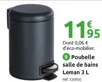 Mr Bricolage Poubelle salle de bains leman 3 l offre
