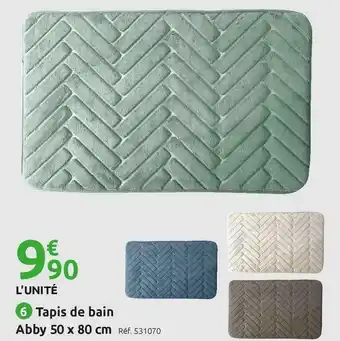 Mr Bricolage Tapis de bain abby offre
