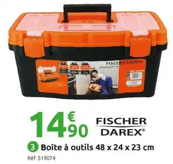 Mr Bricolage Fischer darex boîte à outils offre