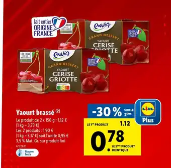 Lidl Yaourt brassé offre