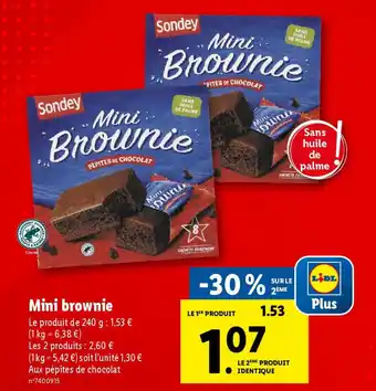 Lidl Mini Brownie offre