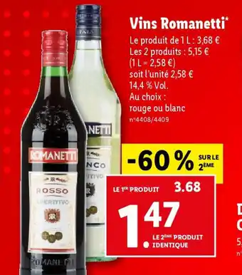 Vins Romanetti*