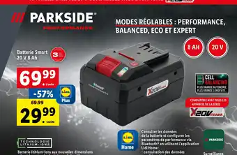 Lidl Batterie Smart 20 V 8 Ah offre