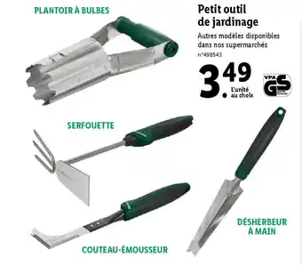 Lidl Petit outil de jardinage offre