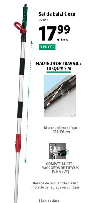Lidl Set de balai à eau offre