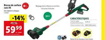 Lidl Brosse de surface sans fil offre