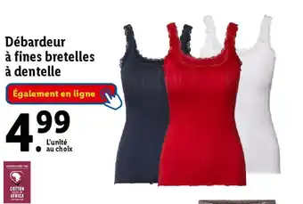 Lidl Débardeur à fines bretelles à dentelle offre