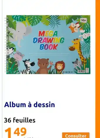 Action Album à dessin offre