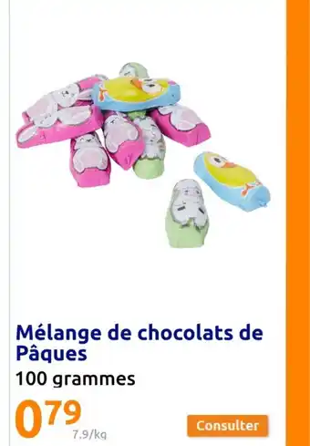 Action Mélange de chocolats de Pâques offre