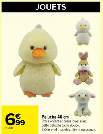 Carrefour Contact Peluche 40 cm offre