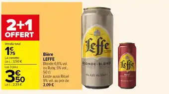 Carrefour Contact Bière LEFFE offre