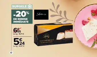 Carrefour Market Nougat glacé CARREFOUR offre