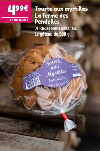 Point Vert La ferme des Pendelles Tourte aux myrtilles offre