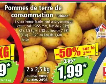 Norma Pommes de terre de consommation "Celtiane" offre