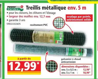 Treillis métallique env. 5 m