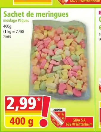 Norma Sachet de meringues offre