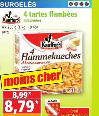 Norma 4 tartes flambées offre