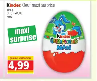 Norma Kinder. Oeuf maxi surprise offre