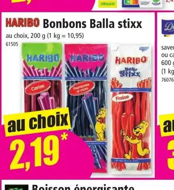 Norma HARIBO Bonbons Balla stixx offre