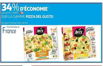 Auchan La Gamme Pizza Del Gusto offre