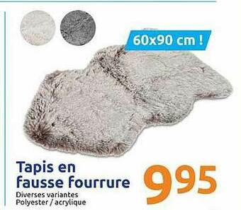 Action Tapis En Fausse Fourrure offre