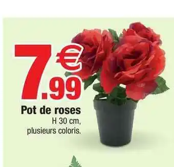 Pot De Roses H 30 Cm