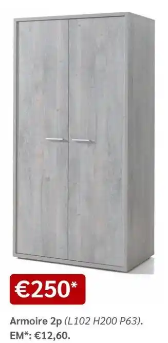 Meubles Crack Armoire 2p offre