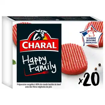 Carrefour CHARAL Hachés au boeuf surgelés Happy Family offre