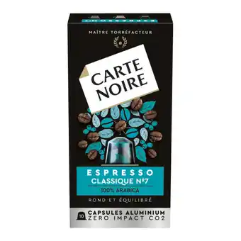 Carrefour CARTE NOIRE Capsules de café offre