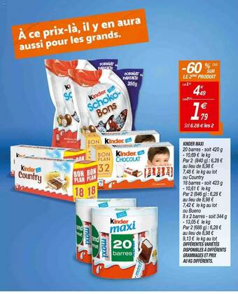 Netto Kinder Maxi offre