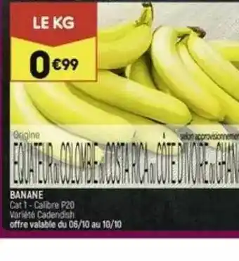 Leader Price Banane offre