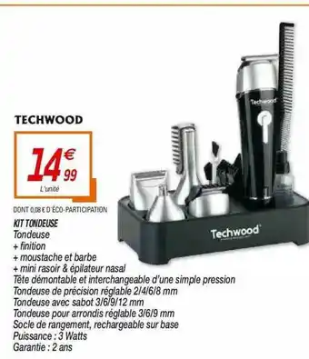 Kit Tondeuse Techwood