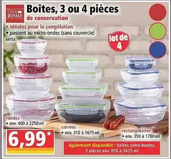 Norma Boîtes, 3 Ou 4 Pièces Casa Royale offre