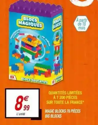 Netto Magic Blocks 76 Pièces Big Blocks offre