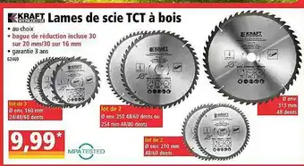 Lames De Scie Tct à Bois Kraft Werkzeuge