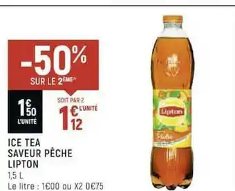 Ice Tea Saveur Pêche Lipton