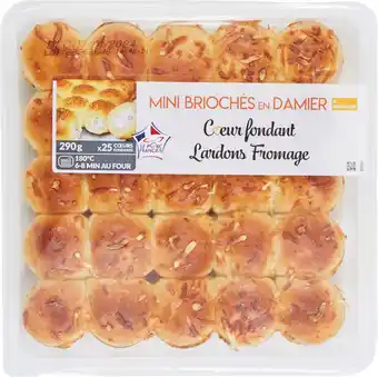 Carrefour Market Mini briochés en damier cœur lardons et fromage offre