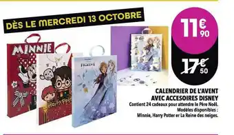 Supeco Calendrier De L'avent Avec Accessoires Disney offre