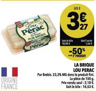 Supeco La Brique Lou Pérac offre