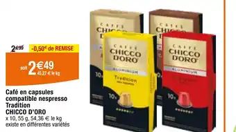 Migros Café en capsules compatible nespresso offre