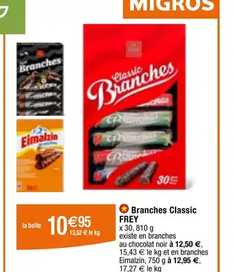 Migros O Branches Classic FREY offre